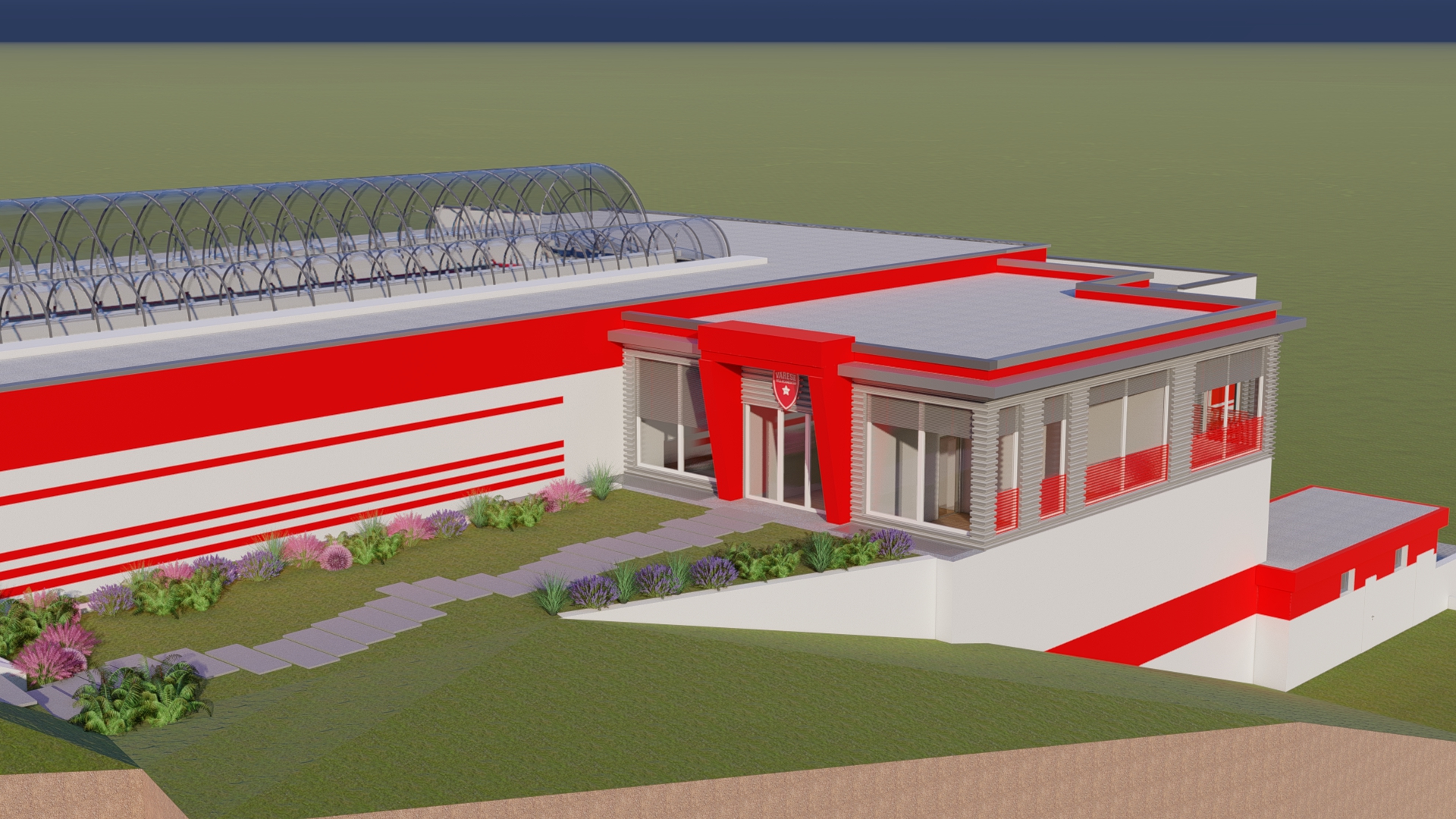 Rendering of the new training facility