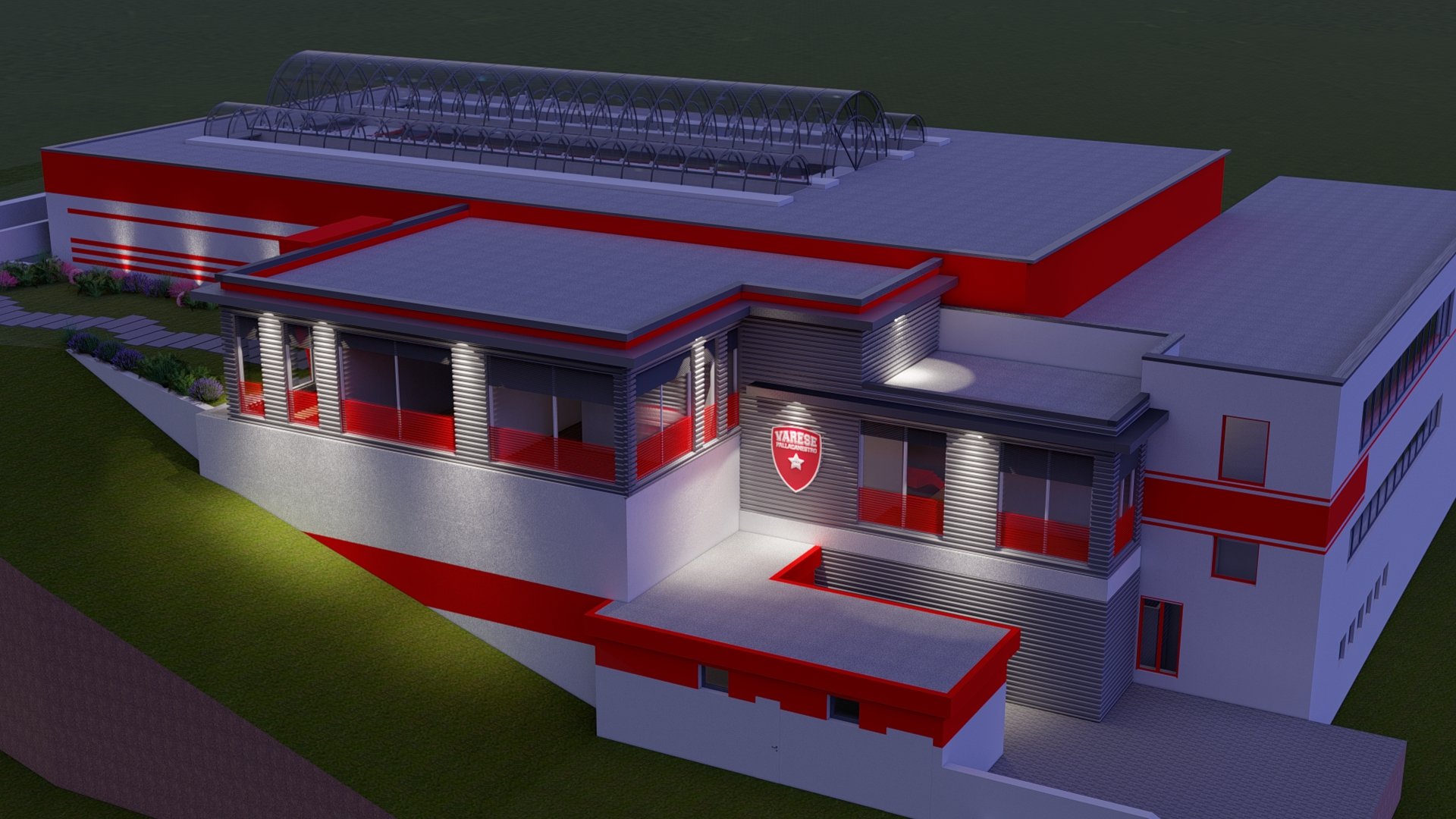 Rendering of the new training facility