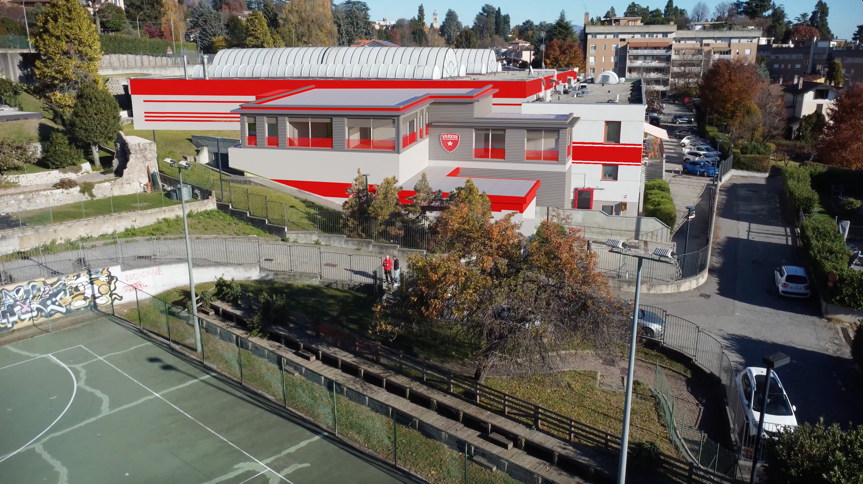 Rendering of the new training facility